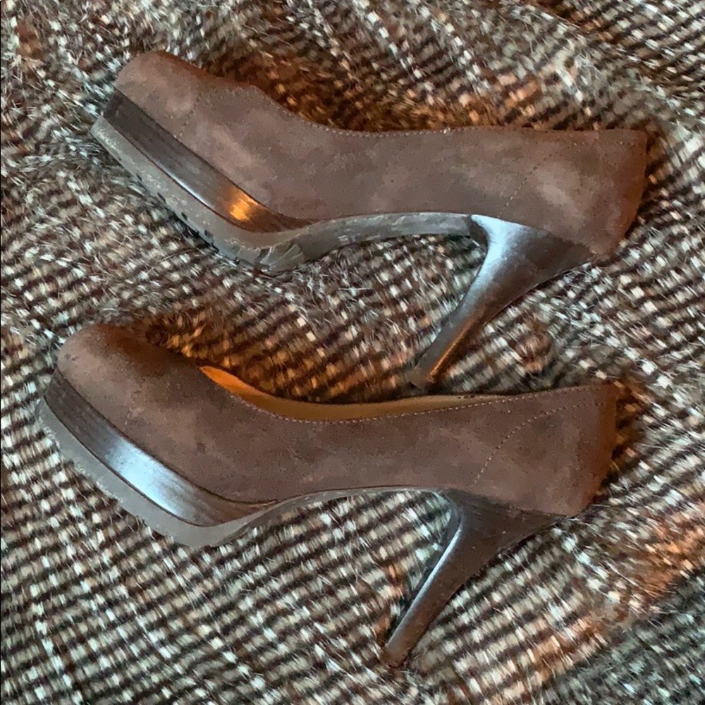 COPY - Fendi Brown Suede Pumps